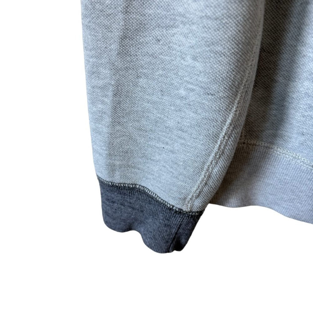 Abercrombie & Fitch Relaxed Gray Crewneck lightweight Sweatshirt Spell Out Small - Picture 7 of 15